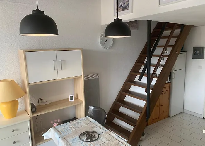 דירה T3 Climatise 40m2 Piscine Parking Prive 2 Secteur Falaises 50 M De La Proche Centre-port 4 Personnes אגדה